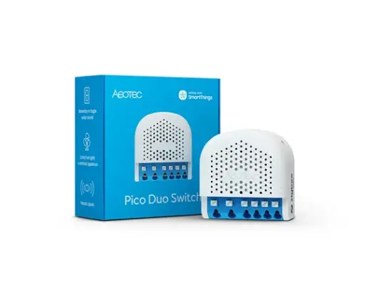 [ZGA003] Pico Duo Switch - Smart 16A inbyggnadsrelä med två kanaler