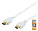 HDMI kabel 3 m High-Speed Premium, Ethernet, 4K UHD, vit