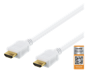 High-Speed Premium HDMI-kabel, 0,5m, Ethernet, 4K UHD, vit