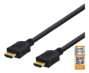 Premium High Speed HDMI kabel 0,5m, 4K i 60Hz, HDR, svart
