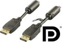 PRME DisplayPort kabel 1m, Ultra HD i 60Hz, svart