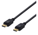 DisplayPort kabel, 1,5m, 4K UHD, DP 1.2, svart