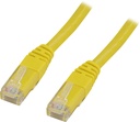 Nätverkskabel 0,5m U/UTP Cat5e, gul