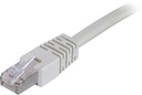 Nätverkskabel 0,7m F/UTP Cat6, LSZH, grå