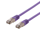 Nätverkskabel 1m U/FTP Cat6a, delta cert, LSZH, lila