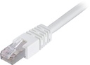 Nätverkskabel 1m F/UTP Cat6, LSZH, vit