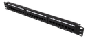 DELTACO UTP patchpanel, 24xRJ45, Cat6, Krone-plintar, 1U, 19", etiketter