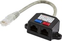 DELTACO Y-kabel RJ45 TP, UTP (oskärmad)