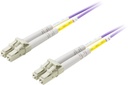 DELTACO fiberkablage, LC - LC, 50/125, OM4, duplex, multimode, 1m