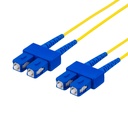 DELTACO fiberkablage SC - SC, duplex, singlemode OS2, 3m