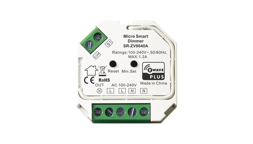 [SR-ZV9040A-S] Inbyggnadsdimmer Z-Wave - Micro Smart Dimmer