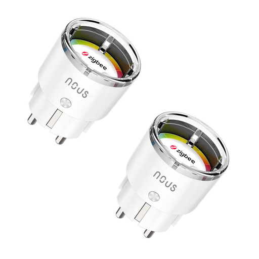 [Nous_A1Z_2-pack] Smart plug med energimätning - Zigbee 2-pack