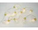 Partyslinga med LED-lampor – IP44 med textilkabel