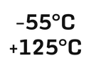 -55 - +125 grader Celcius