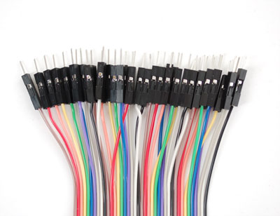 [758_m-m_150] Breadboarding Premium Male/Male Jumper Wires - 40 x 6" (150mm)