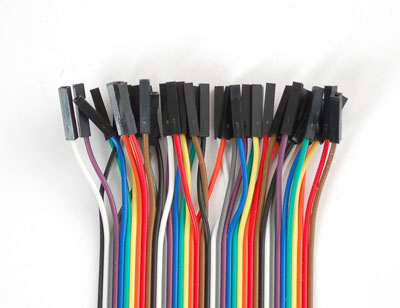 [793_f-f_300] Breadboarding Premium Female/Female Jumper Wires - 40 x 12" (300mm)