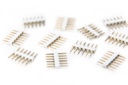 Litcessory Pin Headers 15 pack White