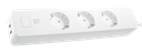 SMART HOME grenuttag, WiFi, 3xCEE 7/3, 2xUSB-A, 1,5m, vit