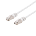 Nätverkskabel 0,3m U/FTP Cat6a, Delta cert, LSZH, vit