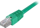 Nätverkskabel 0,7m F/UTP Cat6, LSZH, grön