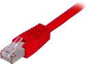 Nätverkskabel 0,7m F/UTP Cat6, LSZH, röd