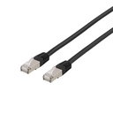Nätverkskabel 2m U/FTP Cat6a, LSZH, svart