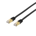 Nätverkskabel 15m S/FTP Cat7 LSZH (halogenfri), svart