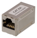 DELTACO skarvdon CAT6a, FTP (skärmad), hona-hona, silver