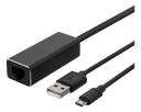 DELTACO Ethernet-adapter for ChromeCast, USB, RJ45, black