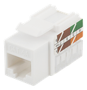 DELTACO Cat6A Keystone-uttag, "Tool-free"/110, plast, 90, vit