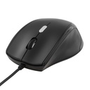 DELTACO optisk mus, 4 knappar med scroll, USB, svart