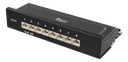 DELTACO Patchpanel, 8xRJ45, Cat6a, väggmonterbar, 10Gbps, svart