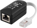 DELTACO testverktyg för POE (power over ethernet), svart