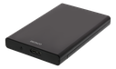 DELTACO Externt hårddiskkabinett, USB 3.0, skjutbar lucka, 2,5" HDD, svart