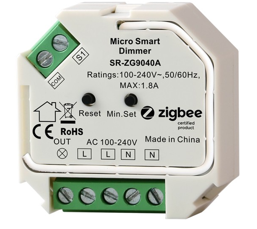 [SR-ZG9040A-S] Inbyggnadsdimmer ZigBee - Micro Smart Dimmer