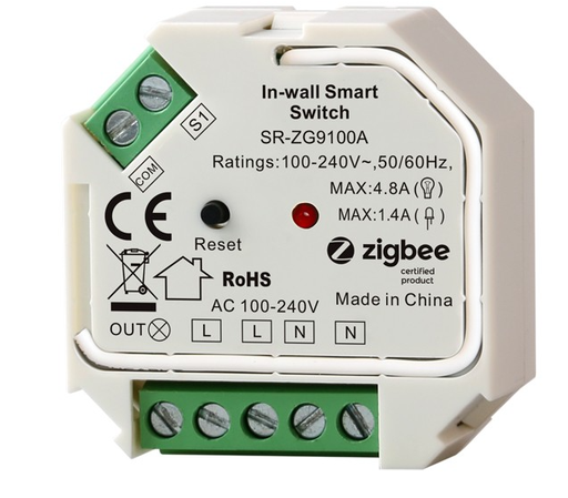 [SR-ZG9100A-S] Inbyggnadsrelä - Micro Switch ZigBee