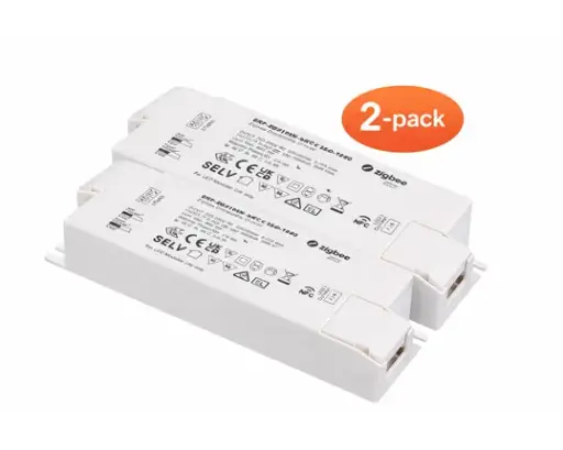 [SRP-ZG9105N-36CC350-1050-2] 2-pack NFC Dimbart 36W LED-Drivdon Zigbee 3.0 – Konstantström 350–1050mA